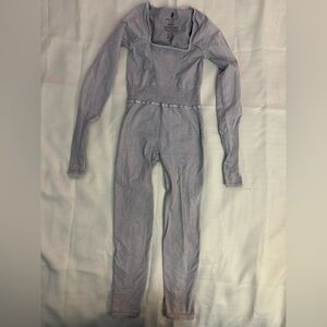 NWOT Free People Good Karma Jumpsuit Sz XS/S | Free People Gray Bodysuit -